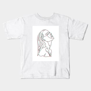 Minimalistic Woman Kids T-Shirt